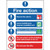 SR92018 Safety Sign Fire Action Symbols A4 PVC FR09950R