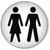 SR11237 Domed Sign Women Men Symbol 60mm RDS3 SR11237 Domed Sign Women Men Symbol 60mm RDS3