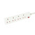 5 Star 4-Way Extension Lead 13 Amp 5m White FS668149
