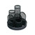 5 Star 5 Compartment Wire Mesh Desk Tidy Scratch Resistant Non-Marking Base Black 319612