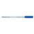 5 Star Ball Pen Medium 1mm Tip 0.7mm Line Clear Barrel Blue (Pack of 20) 938651