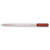 5 Star Ball Pen Medium 1mm Tip 0.7mm Line Clear Barrel Red (Pack of 50) 295209