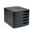 5 Star Desktop 5 Drawer Set A4 Documents up to 260x350mm Black/Black 108391