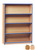 Monarch Open Bookcase with Coloured Edging 1 Fixed and 2 Adjustable Shelves