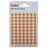 RS00285 Blick Coloured Labels in Bags Round 8mm Dia 490 Per Bag Orange Pack 9800 RS002857