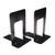 BLO06914 2 x Large Deluxe Bookends Black Made from heavy gauge steel with reinforced rib BLO06914