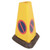 JS71398 Yellow No Waiting Sand-Weighted Warning Cone JAD081-120-254 JS71398 Yellow No Waiting Sand-Weighted Warning Cone JAD081-120-254