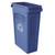 RU18242 Rubbermaid Slim Jim Venting Channel Container 87 Litre Blue 3540-07-BLU