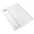 WX01530 A4 White 1-15 Mylar Index Mylar reinforced tabs holes durability WX01530 WX01530 A4 White 1-15 Mylar Index Mylar reinforced tabs holes durability WX01530