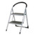 SBY17017 White 2 Tread Step Ladder 100kg Capacity Height top step 490mm 359293