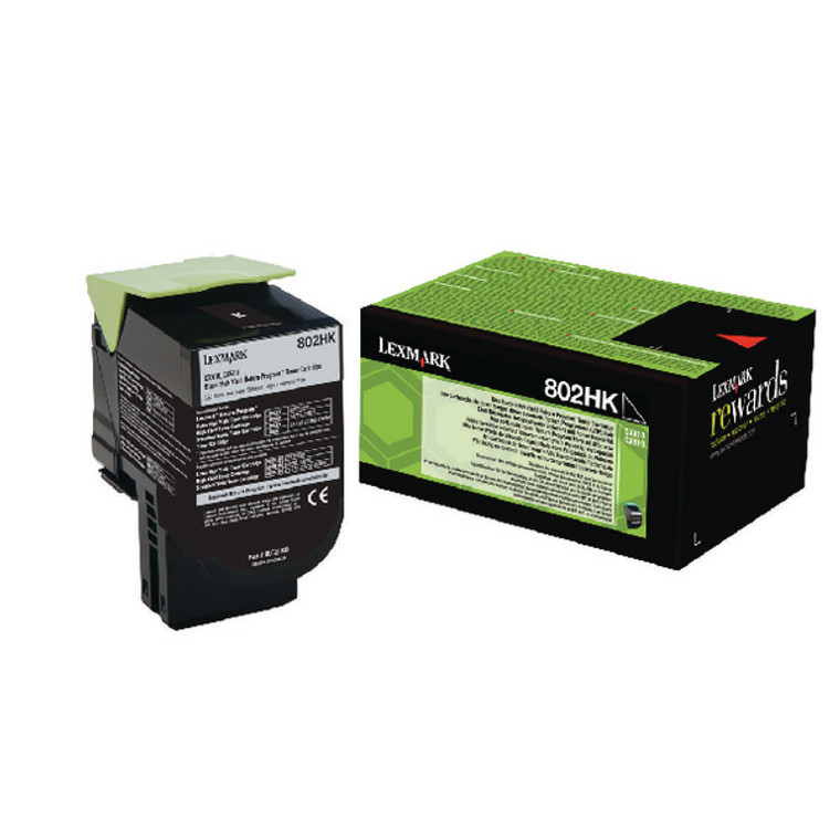 80C2HK0 Lexmark 80C2HK0 802HK Black Toner High Yield Return Program