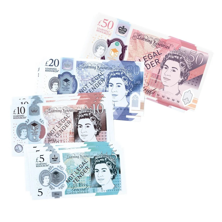 LSP1800-NOT Learning Resources Play Money - UK Money Notes Set (Set of 50)