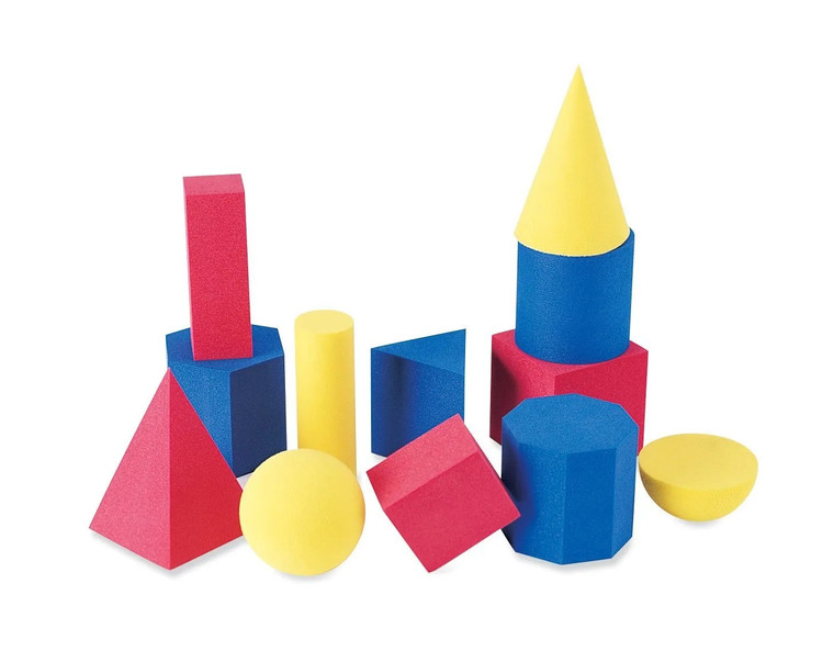 LER6120 Learning Resources Soft Foam Small Geometric Shapes