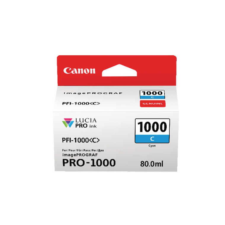 0547C001 Canon 0547C001 PFI-1000 C Cyan Ink Cartridge