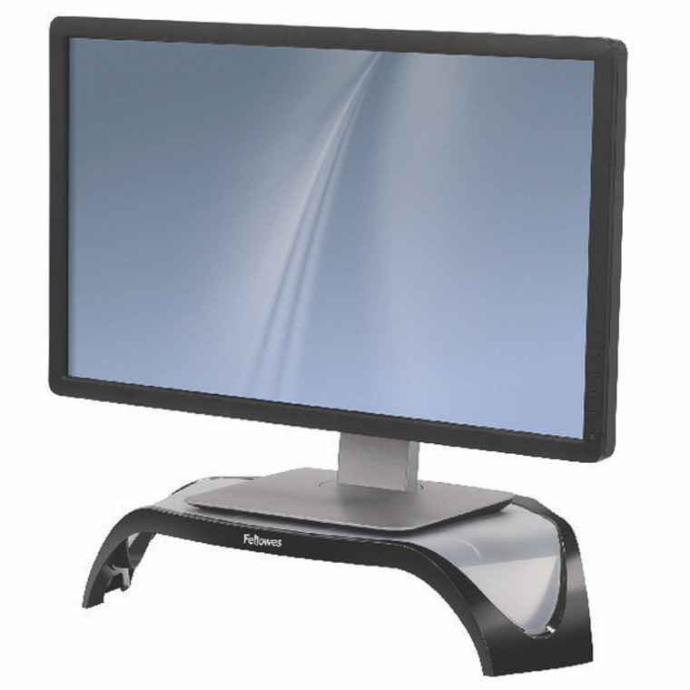 BB54138 Fellowes Smart Suites Monitor Riser Black Silver 8020101