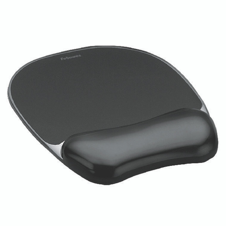 BB52717 Fellowes Crystals Gel Mouse Pad Black 9112101