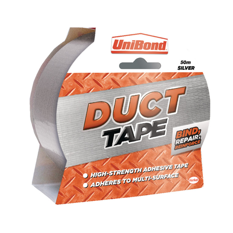 HK34073 Unibond Duct Tape Silver 50mmx50m 1405197