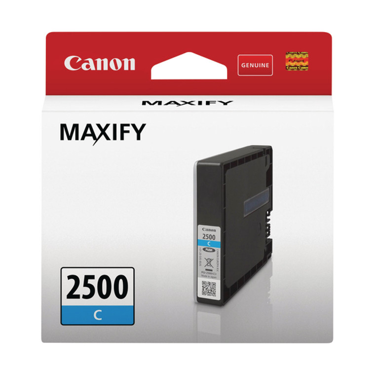 9301B001 Canon PGI-2500C 9.6ml Cyan Ink Cartridge