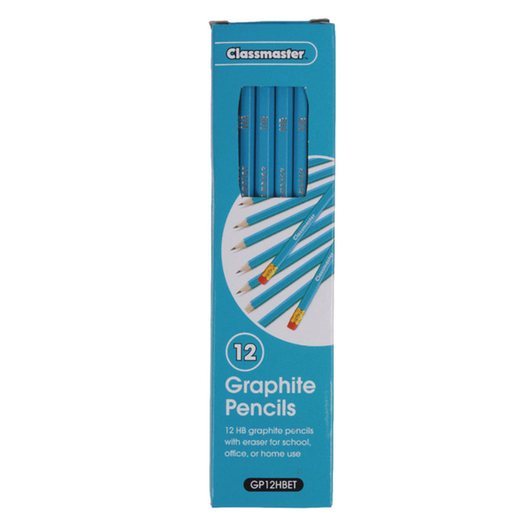 EG60064 Classmaster HB Pencil Eraser Tip Pack 12 GP12HBET