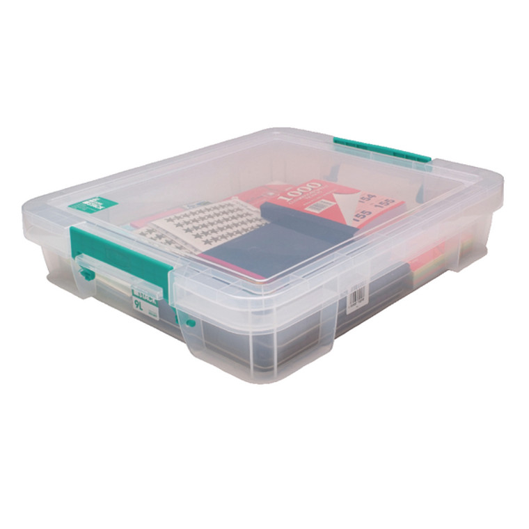 RB75897 StoreStack 9 Litre Storage Box W430xD360xH90mm Clear RB75897