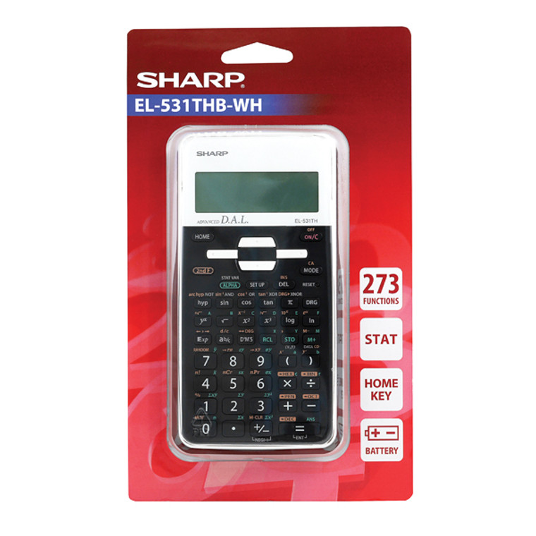 SH04575 Sharp EL-531XH Scientifc Calculator Black EL531XBWH