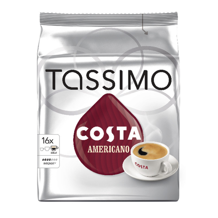 KS77738 Tassimo Costa Americano Coffee 144g Capsules 5 Packs 16 973566