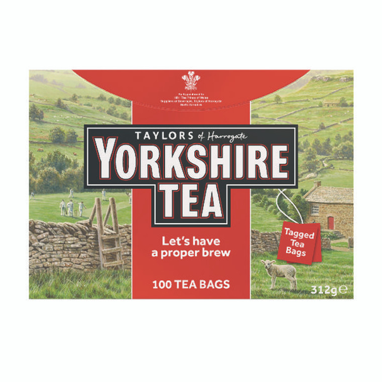 TH12132 Yorkshire Tea String Tag Tea Bags Pack 100 1342