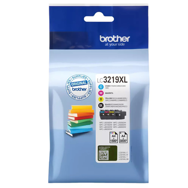 LC3219XLVAL Brother LC-3219 XL BK C M Y LC-3219XLBK LC-3219XLC LC-3219XLM LC-3219XLY Multipack 4 Ink Cartridges High Capacity
