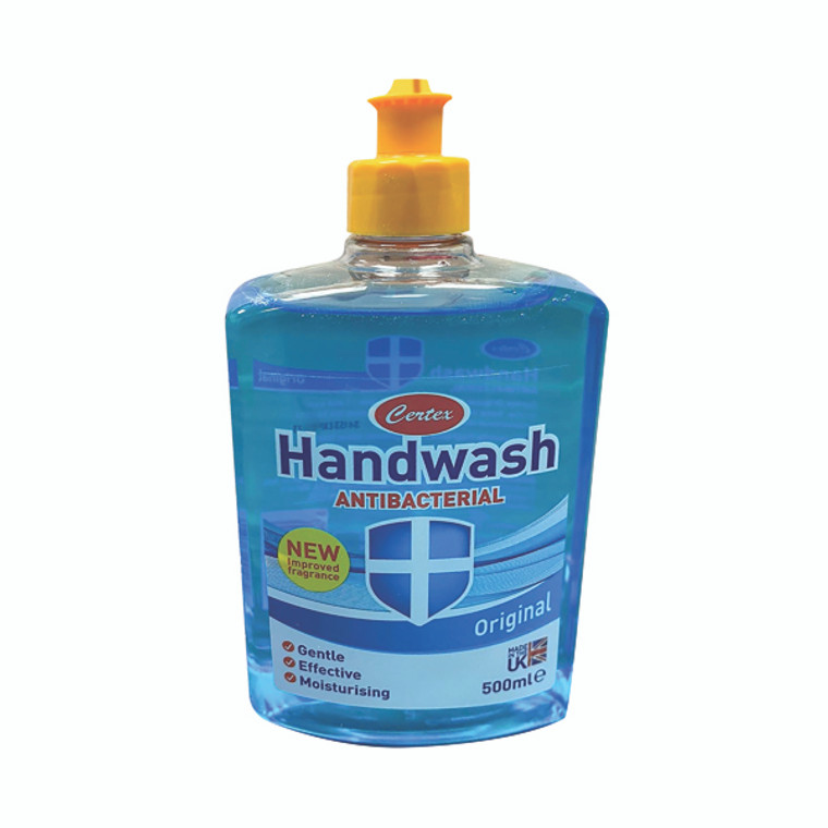 PC99117 Certex Hand Wash Anti Bacterial Original 500ml Pack 12 TOCER001