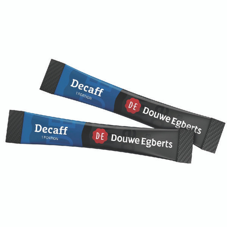 KS02543 Douwe Egberts Decaffinated Coffee Sticks Pack 500 one cup sticks 4041420