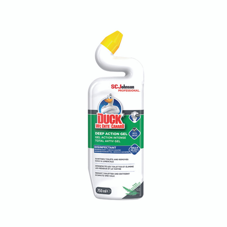 DV13092 Duck Deep Action Gel Toilet Clean Pine 750ml Pack 12 314398CASE