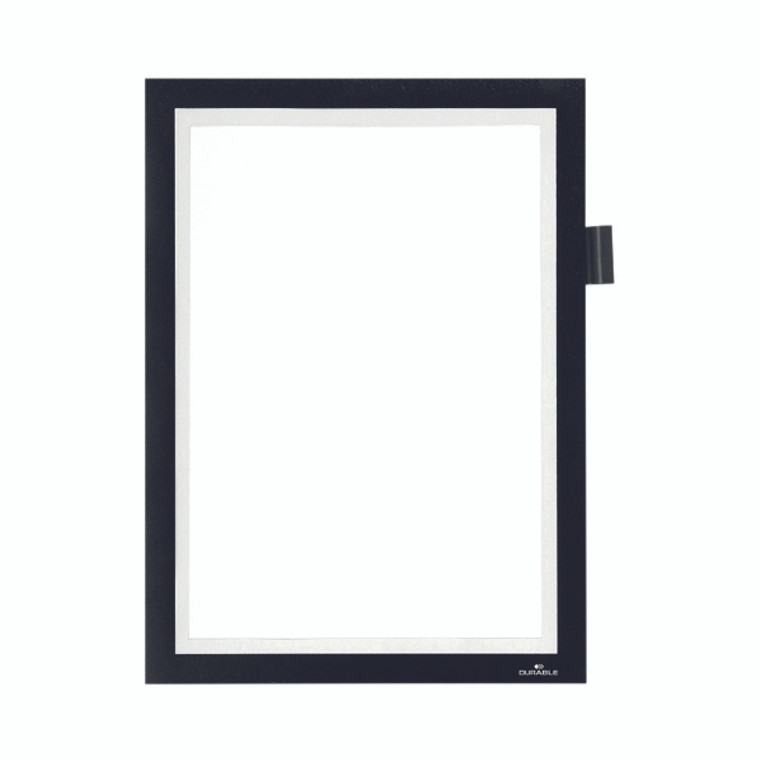 DB40703 Durable Duraframe Note Magnetic Frame A4 Black 499301