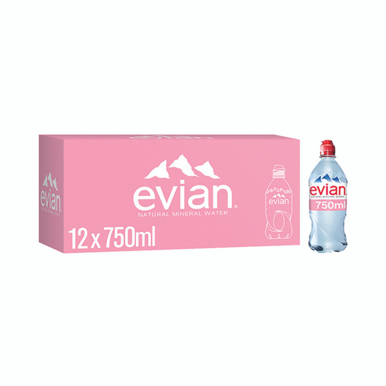 DW01406 Evian Natural Mineral Water 75cl Bottle Pack 12 60735