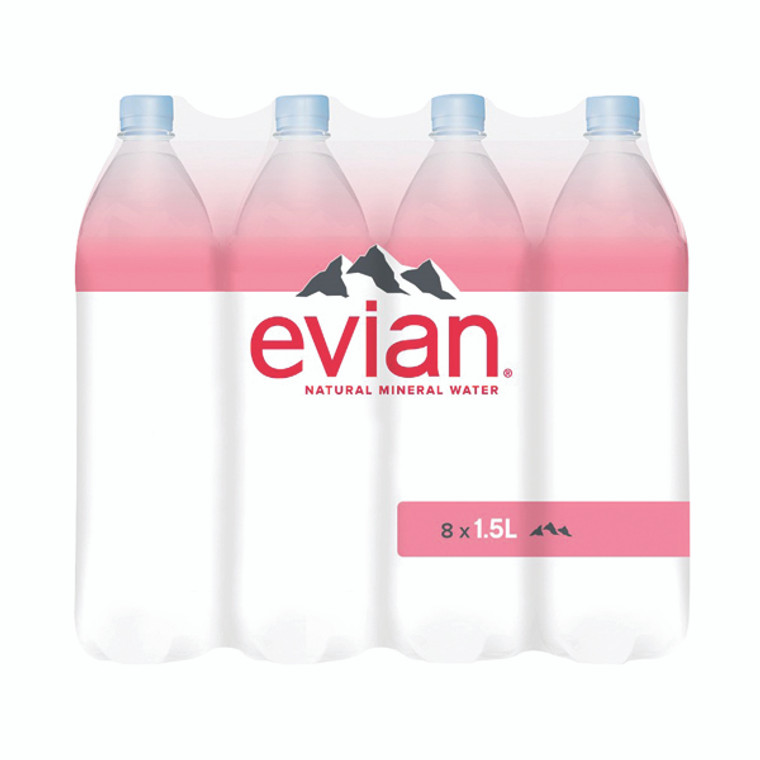DW08460 Evian Natural Spring Water 1 5 Litre Pack 8 143136
