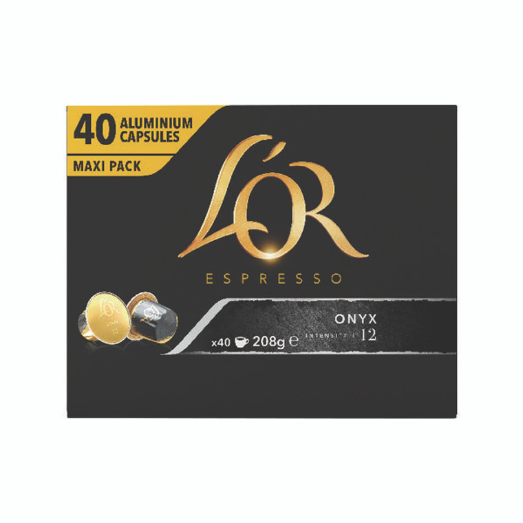 KS38630 L Or Nespresso Onyx Capsules Pack 40 4019265