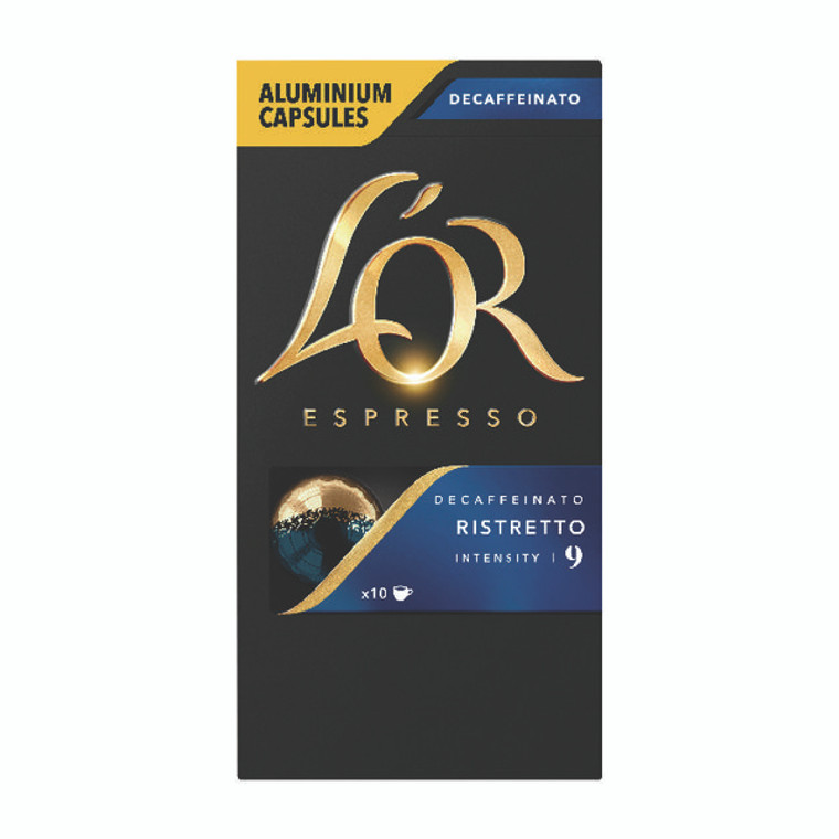 KS39747 L Or Nespresso Decaff Ristretto Capsule Pack 10 4028615