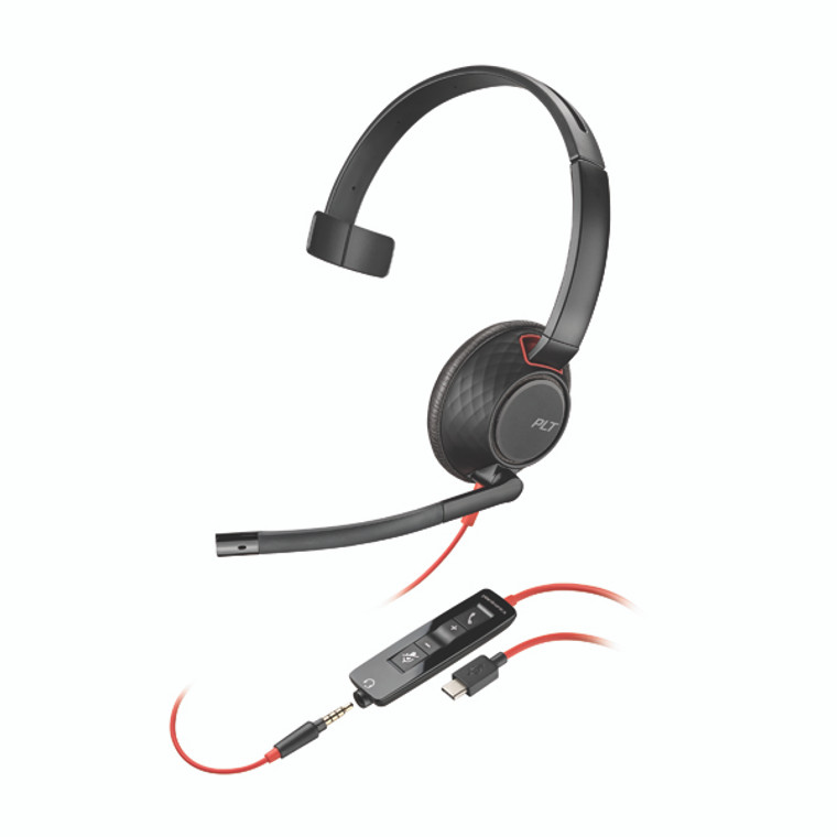 PLR15872 Plantronics Blackwire 5210 C5210 USB-C WW Headset 207587-01