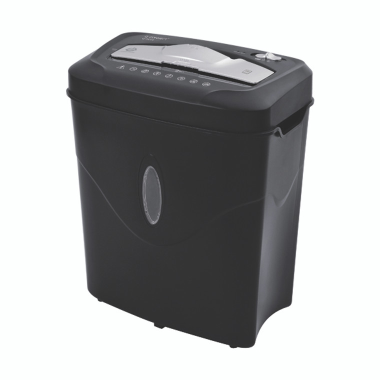 KF17975 Q-Connect Cross Cut Paper Shredder Q10CC2 Shreds 10 sheets 75gsm paper in one pass KF17975