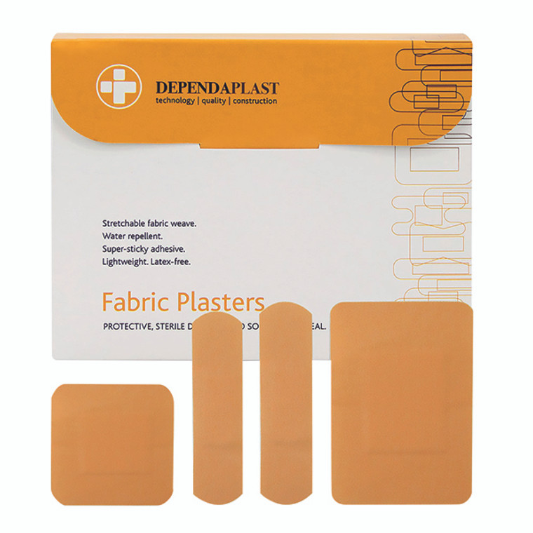 HS88516 Reliance Medical Dependaplast Fabric Plasters Pack 100 516