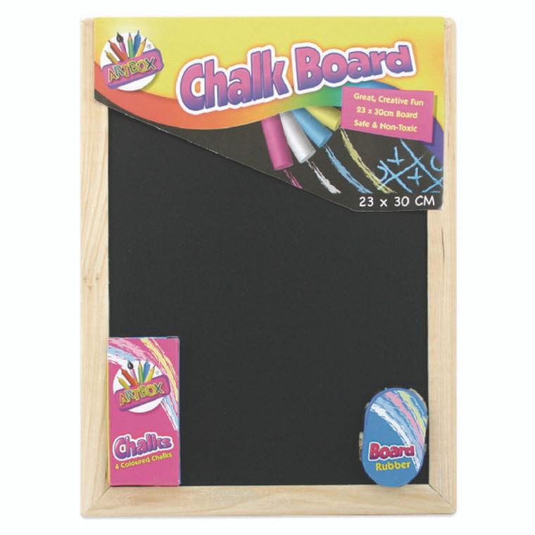 TA15249 Chalk Board Set With Chalk Board Chalks Eraser Pack 12 5249