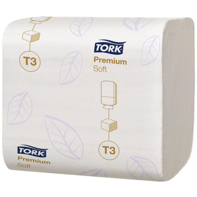 SCA14273 Tork T3 Folded Toilet Tissue 2-Ply 252 Sheets Pack 30 114273
