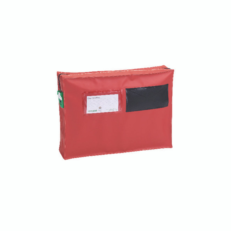 VP00116 Versapak Mail Pouch With Gussett 355x250x75mm Small Red ZG1 T2SEAL