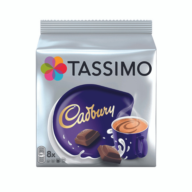 KS37016 Tassimo Cadbury Hot Chocolate 240g Capsules 5 Packs 8 131270