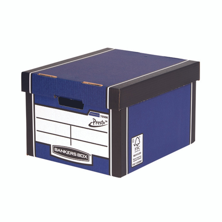 BB78269 Bankers Box Premium Classic Box Blue Pack 5 7250617
