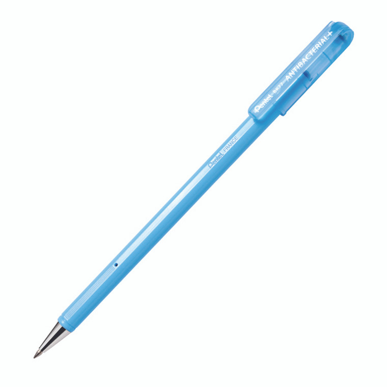 PE77003 Pentel Superb Antibac Ballpoint Pen 0.7mm Blue Pack 12 BK77AB-CE