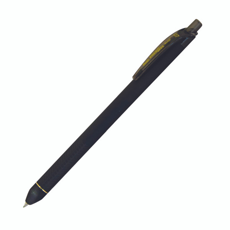 PE51073 Pentel Energel Noir Retractable Pen 0.7mm Black Pack 12 BL437R1-A