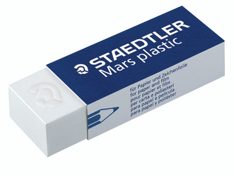 ST52819 Staedtler Mars Plastic Eraser Pack 2 52650BK2DA