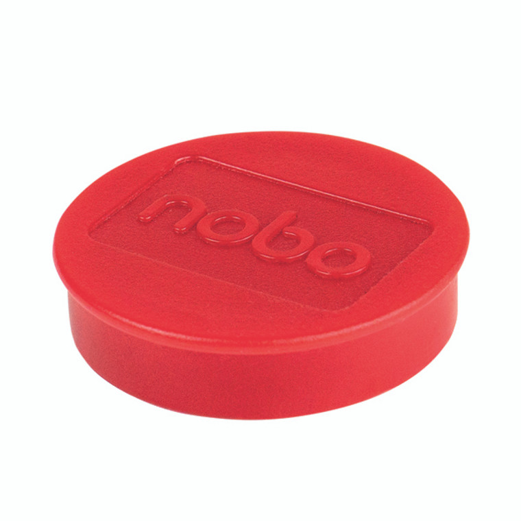 NB61136 Nobo Whiteboard Magnets 38mm Red Pack 10 915314