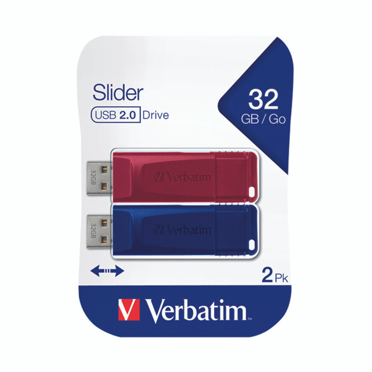 VM49327 Verbatim Store n Go USB 2.0 32GB Pack 2 49327