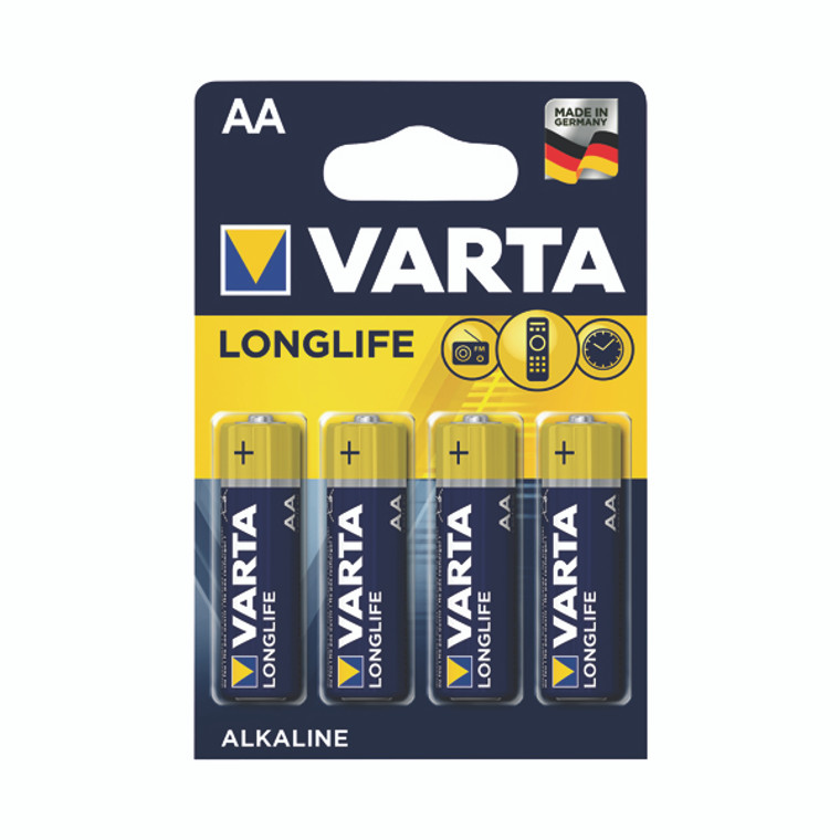 VR52515 Varta Longlife AA Battery Pack 4 04106101414